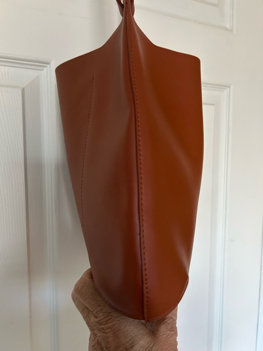 NWOT Everlane Cactus Leather Hobo Shoulder Bag in Honey Cruelty-Free Vegan - Picture 4 of 11